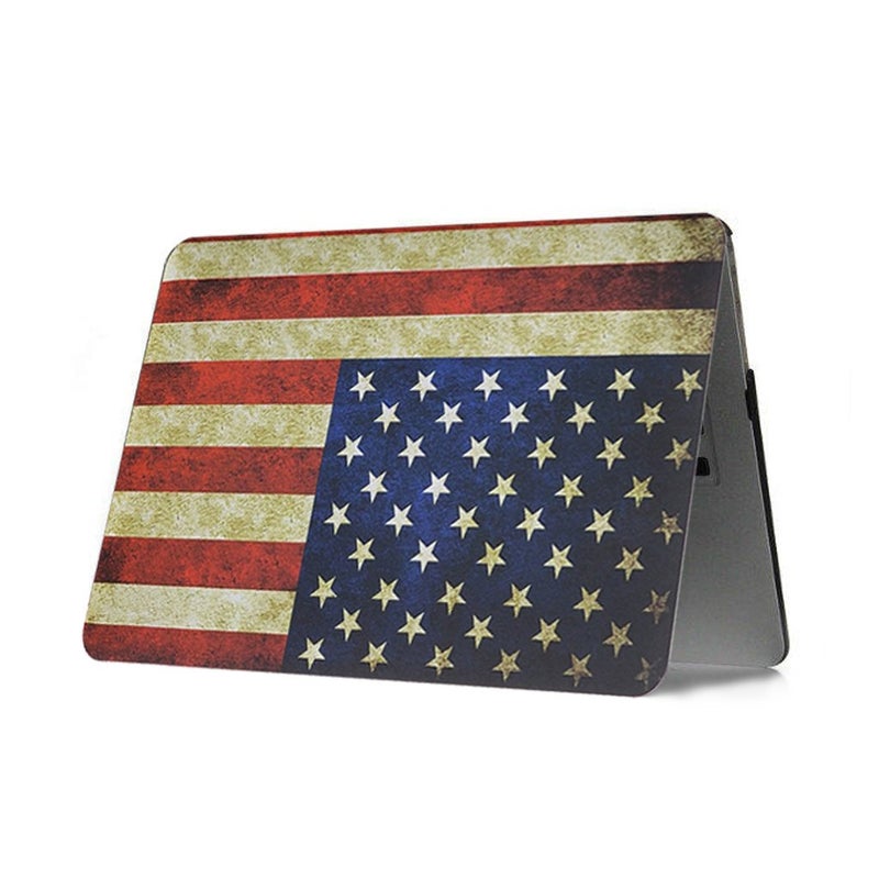 UESWILL Rubberized Unique Pattern Solid Hard Shell Case Cover Compatible with 2010-2017 MacBook Air 13 inch (Models: A1369 / A1466) + Microfibre Cleaning Cloth,US Flag - Image 5